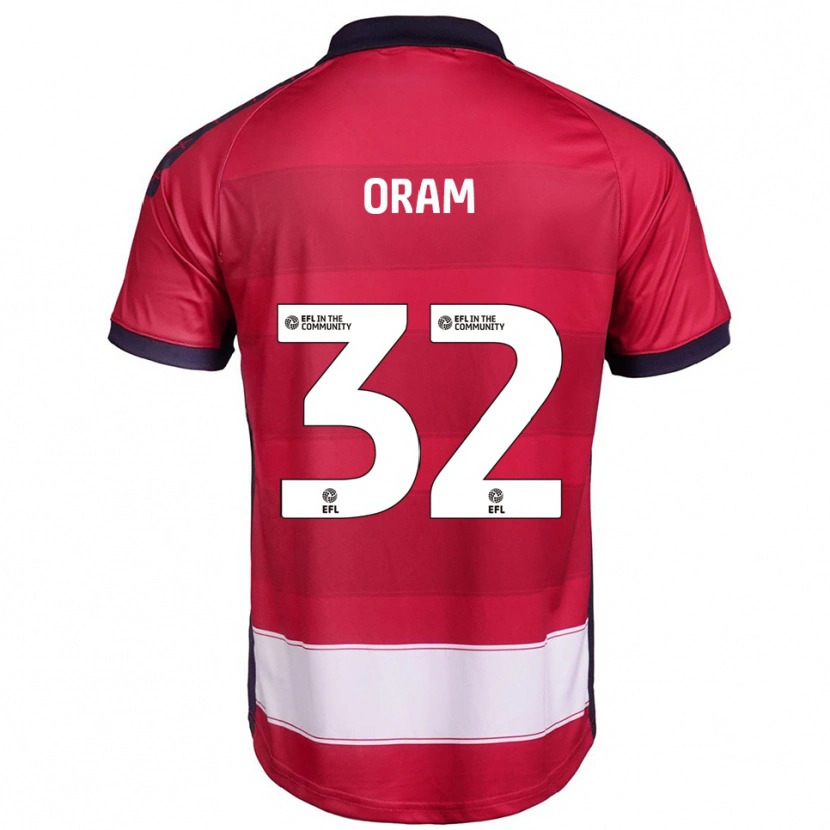 Danxen Criança Camisola Jake Oram #32 Vermelho Branco Principal 2025/26 Camisa