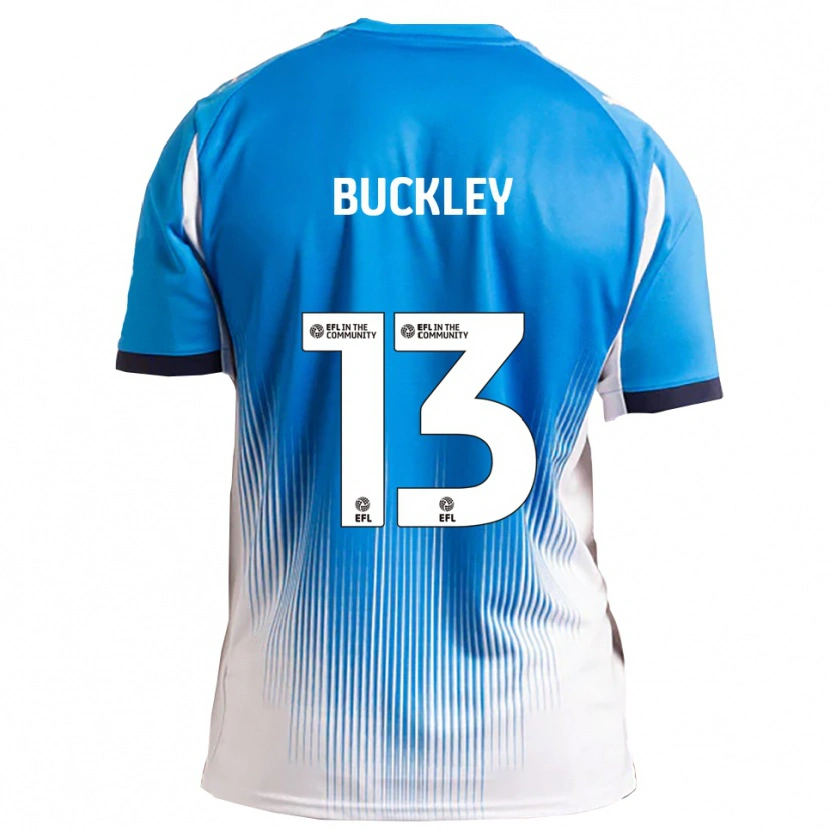 Danxen Criança Camisola Benjamin Buckley #13 Azul Branco Principal 2025/26 Camisa