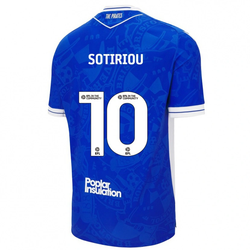 Danxen Criança Camisola Ruel Sotiriou #10 Azul Branco Principal 2025/26 Camisa