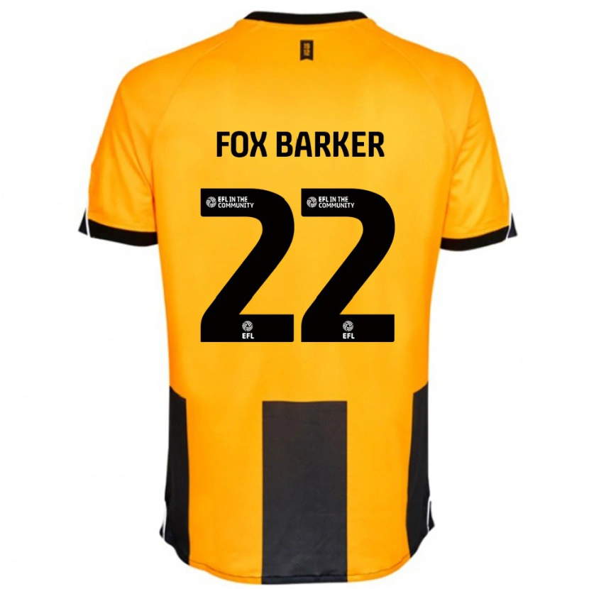 Danxen Criança Camisola Mistie Fox-Barker #22 Laranja Preto Principal 2025/26 Camisa