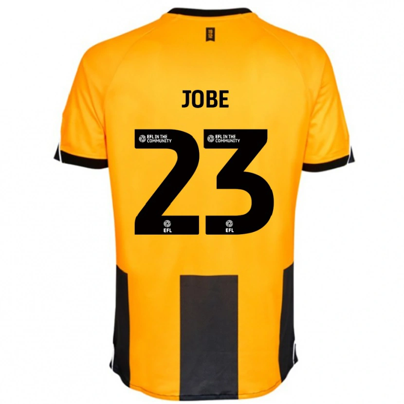 Danxen Criança Camisola Mamadou Jobe #23 Laranja Preto Principal 2025/26 Camisa