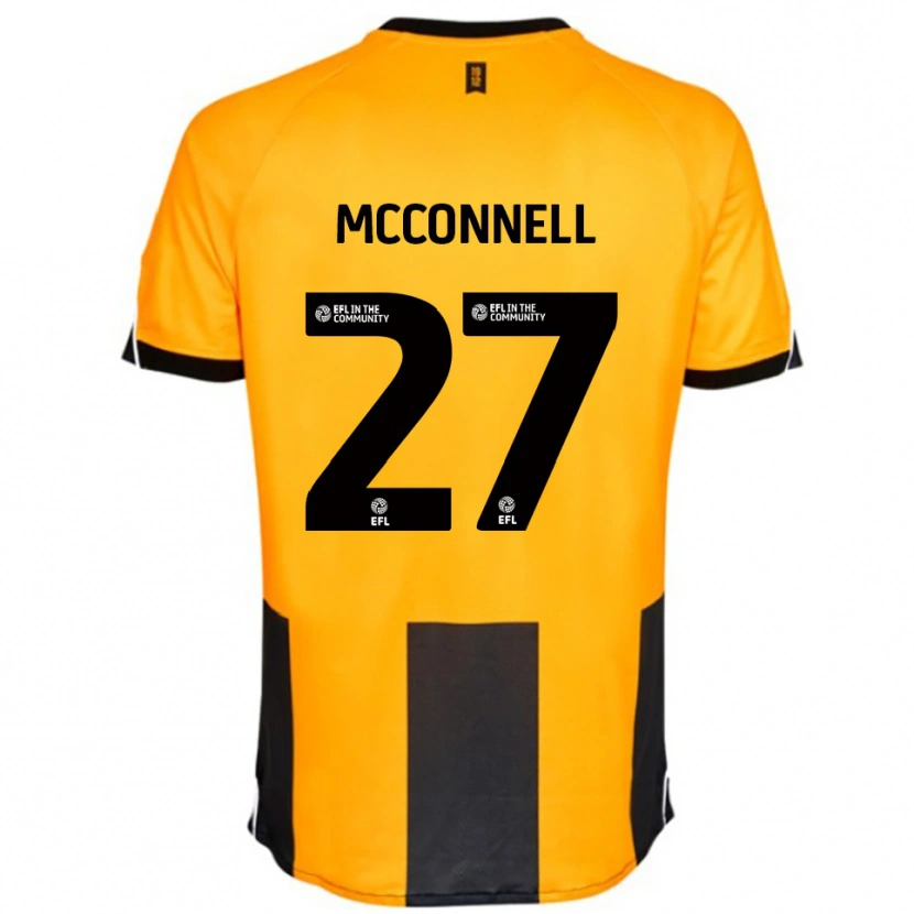 Danxen Criança Camisola Glenn Mcconnell #27 Laranja Preto Principal 2025/26 Camisa