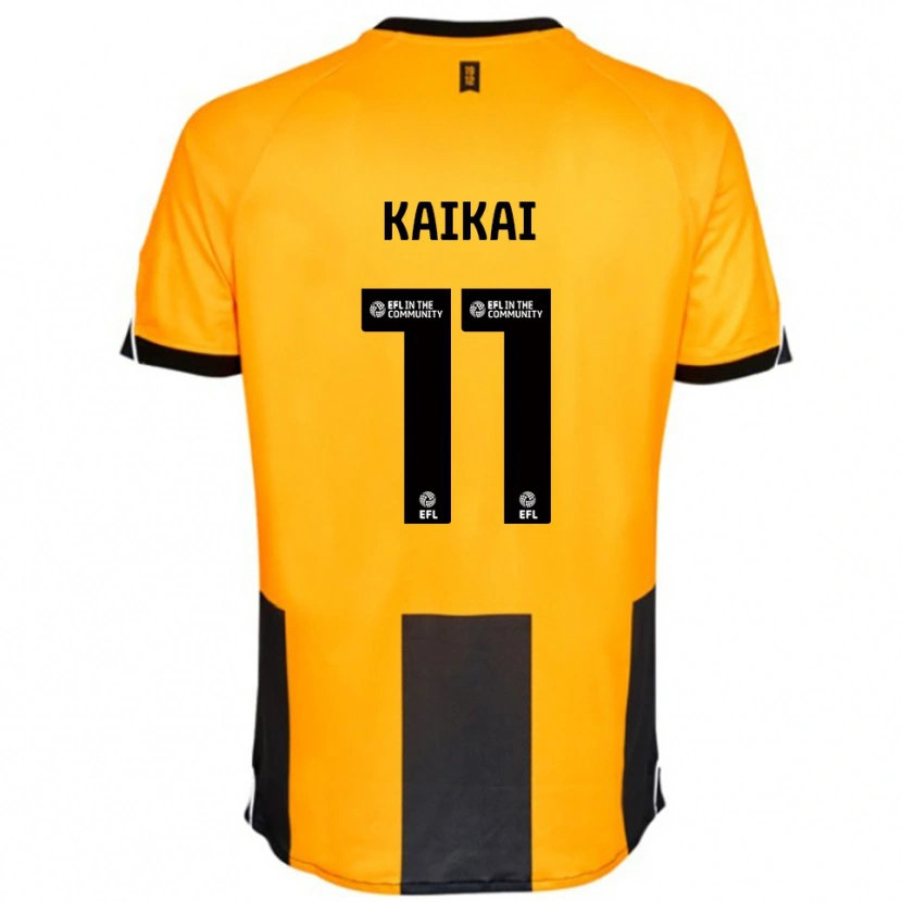Danxen Criança Camisola Sullay Kaikai #11 Laranja Preto Principal 2025/26 Camisa
