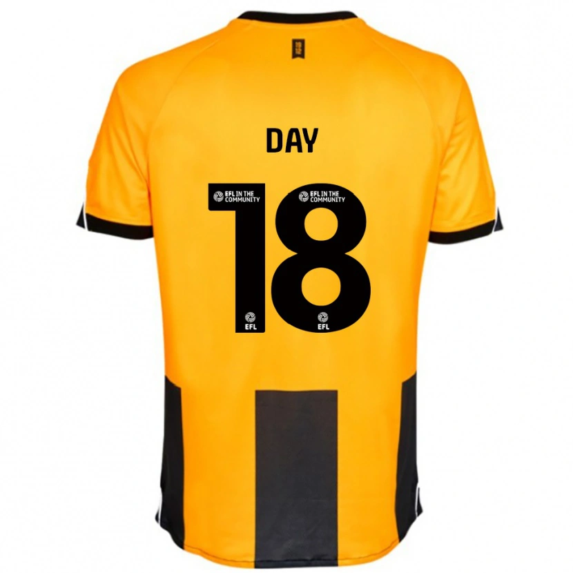 Danxen Criança Camisola Niamh Day #18 Laranja Preto Principal 2025/26 Camisa