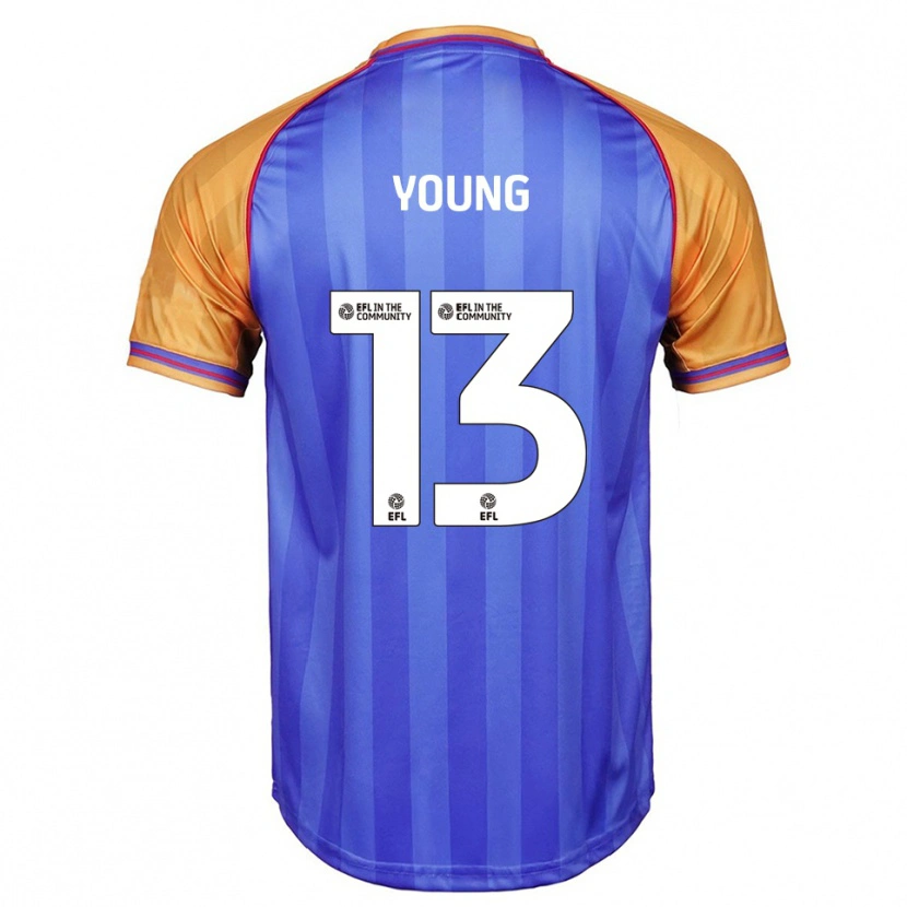 Danxen Criança Camisola Joe Young #13 Azul Laranja Principal 2025/26 Camisa