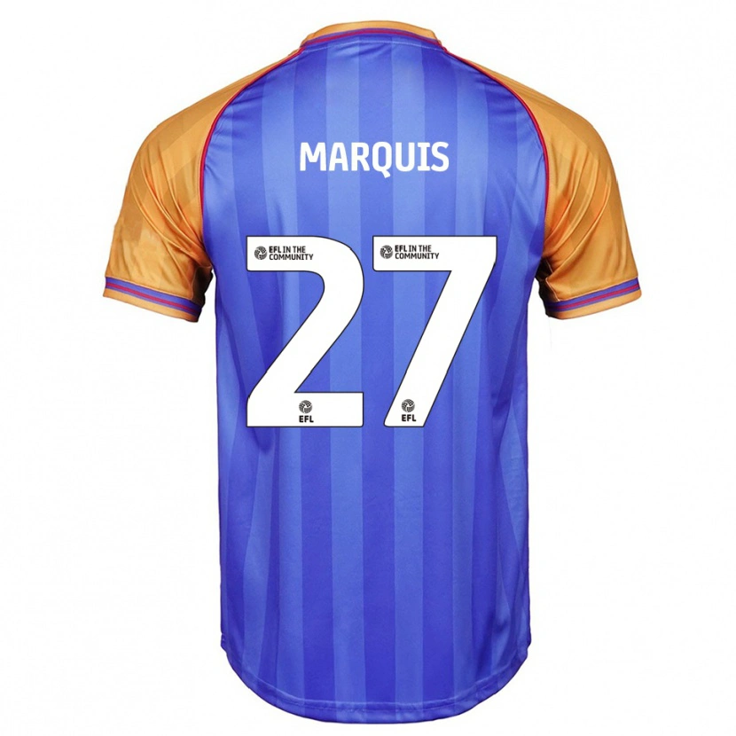 Danxen Criança Camisola John Marquis #27 Azul Laranja Principal 2025/26 Camisa