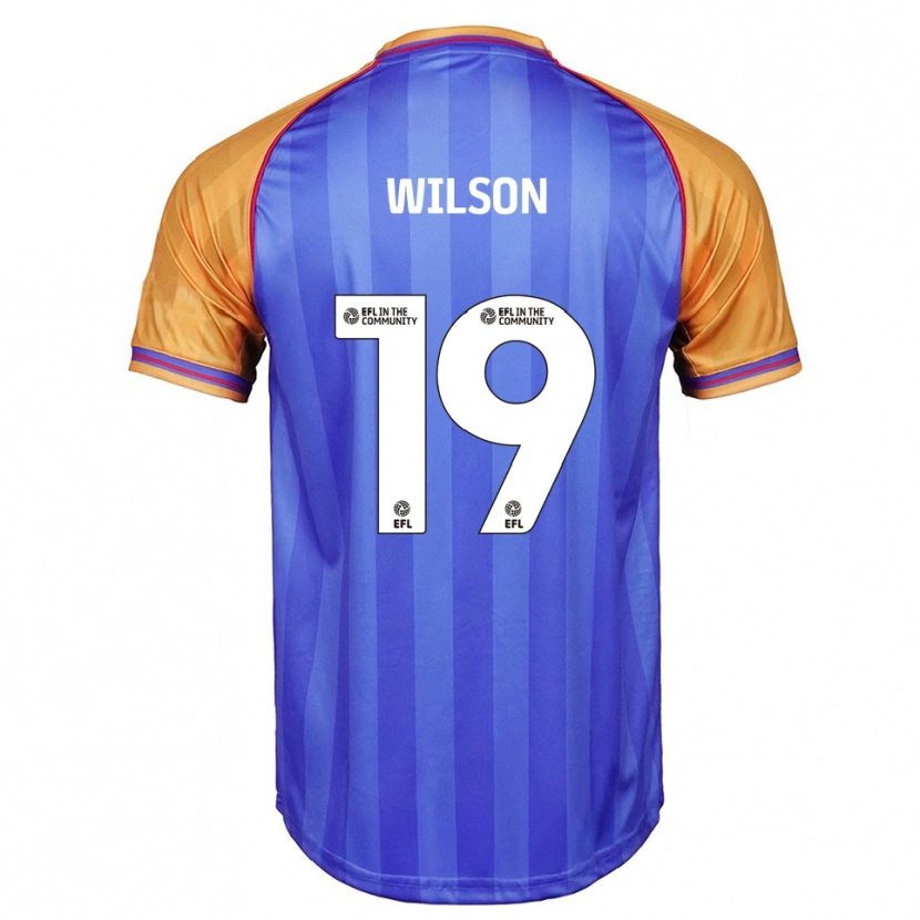 Danxen Criança Camisola Pip Wilson #19 Azul Laranja Principal 2025/26 Camisa