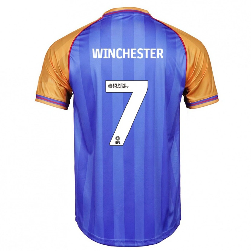 Danxen Criança Camisola Carl Winchester #7 Azul Laranja Principal 2025/26 Camisa