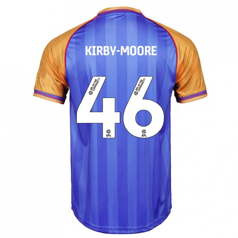 Danxen Criança Camisola Harvey Kirby-Moore #46 Azul Laranja Principal 2025/26 Camisa