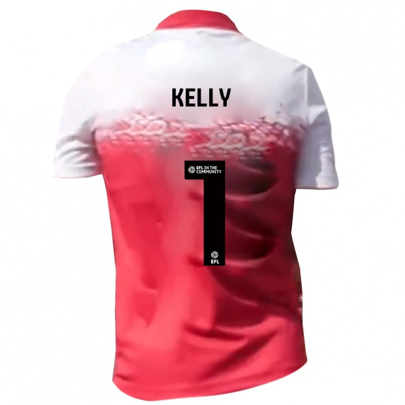 Danxen Criança Camisola Michael Kelly #1 Vermelho Branco Principal 2025/26 Camisa