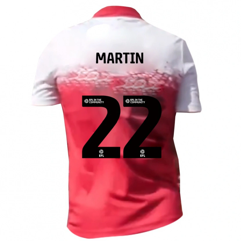 Danxen Criança Camisola Dan Martin #22 Vermelho Branco Principal 2025/26 Camisa