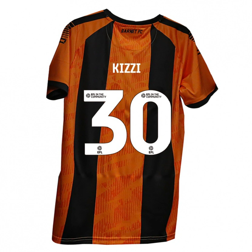 Danxen Criança Camisola Joe Kizzi #30 Laranja Preto Principal 2025/26 Camisa