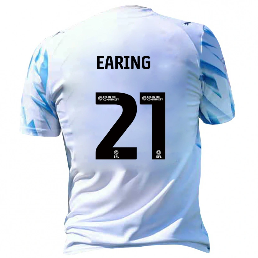 Danxen Criança Camisola Jack Earing #21 Branco Azul Celeste Principal 2025/26 Camisa