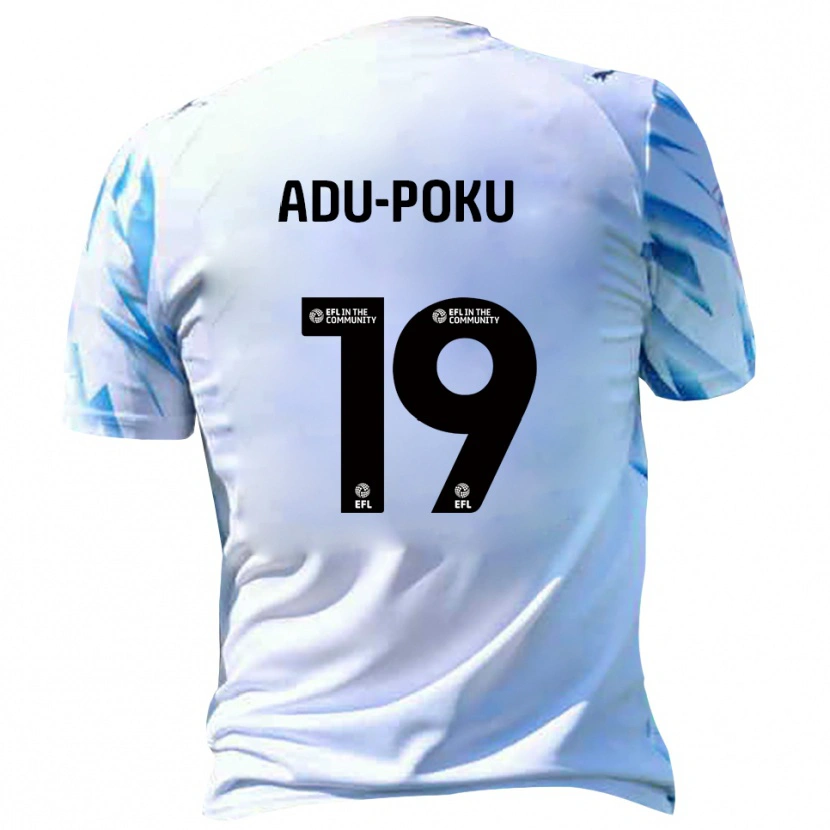 Danxen Criança Camisola Michael Adu-Poku #19 Branco Azul Celeste Principal 2025/26 Camisa