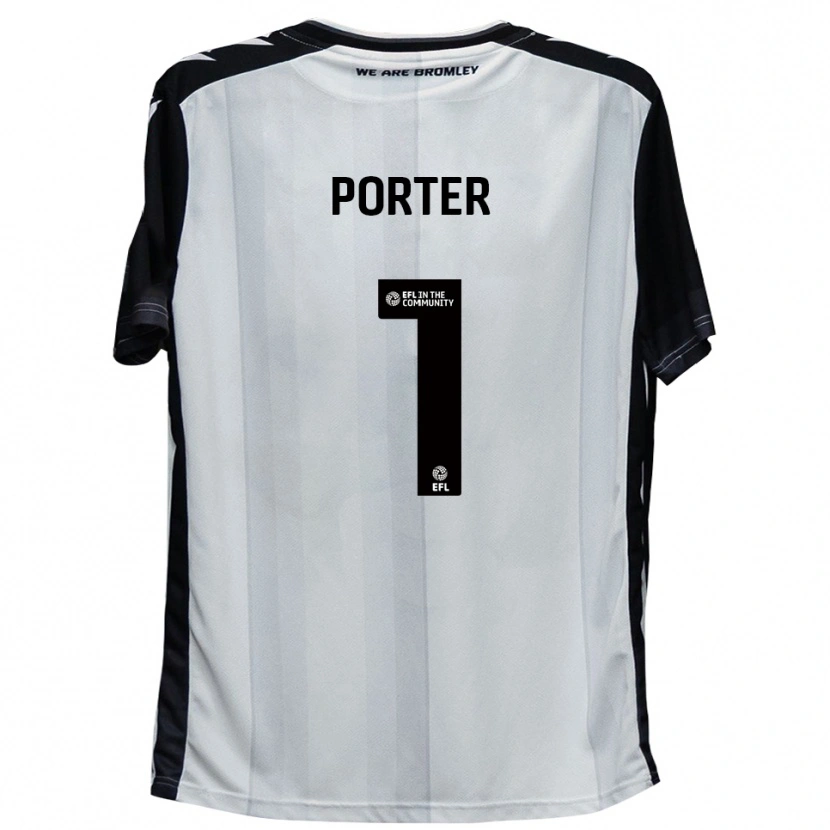 Danxen Criança Camisola George Porter #1 Branco Preto Principal 2025/26 Camisa
