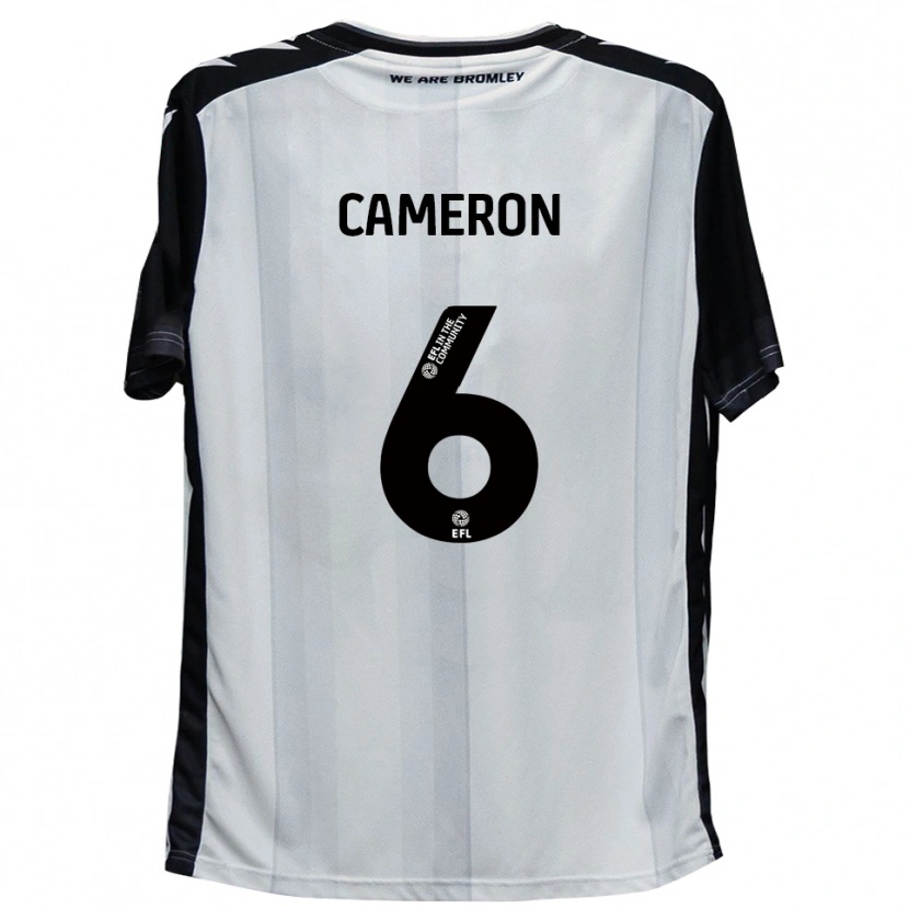 Danxen Criança Camisola Kyle Cameron #6 Branco Preto Principal 2025/26 Camisa