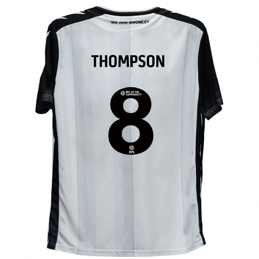 Danxen Criança Camisola Ben Thompson #8 Branco Preto Principal 2025/26 Camisa