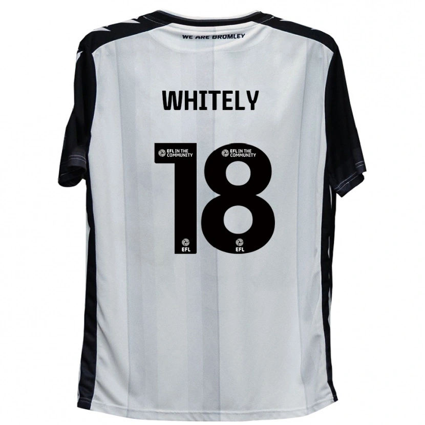 Danxen Criança Camisola Corey Whitely #18 Branco Preto Principal 2025/26 Camisa