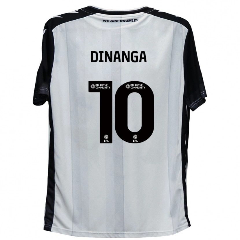 Danxen Criança Camisola Marcus Dinanga #10 Branco Preto Principal 2025/26 Camisa