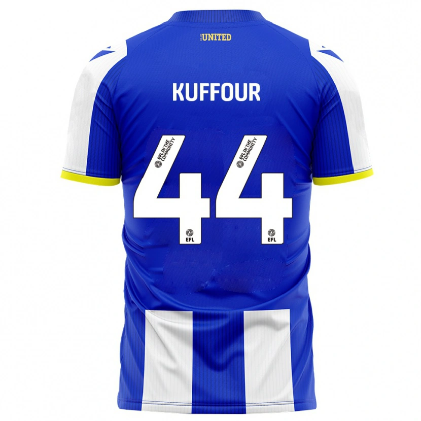 Danxen Criança Camisola Samuel Kuffour Jr. #44 Azul Branco Principal 2025/26 Camisa