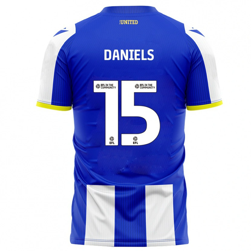 Danxen Criança Camisola Learna Daniels #15 Azul Branco Principal 2025/26 Camisa