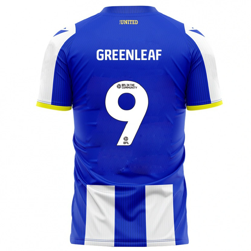 Danxen Criança Camisola Ruby Greenleaf #9 Azul Branco Principal 2025/26 Camisa