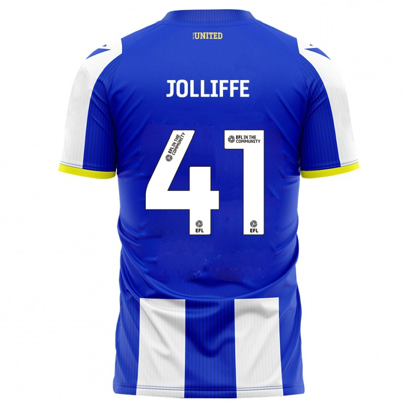 Danxen Criança Camisola Max Jolliffe #41 Azul Branco Principal 2025/26 Camisa