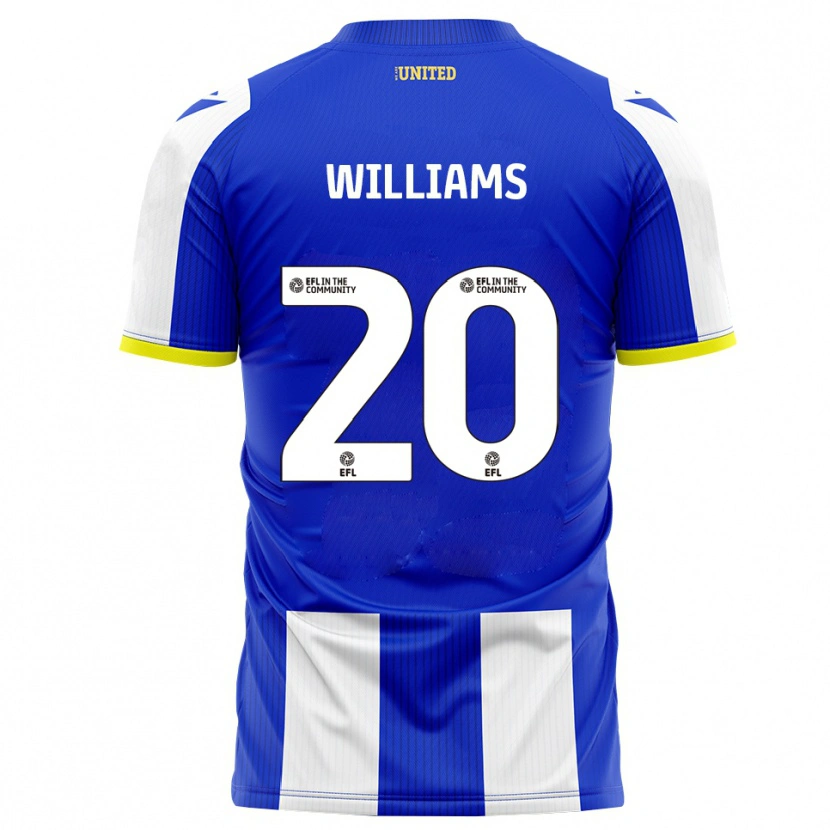 Danxen Criança Camisola Billie-Jo Williams #20 Azul Branco Principal 2025/26 Camisa