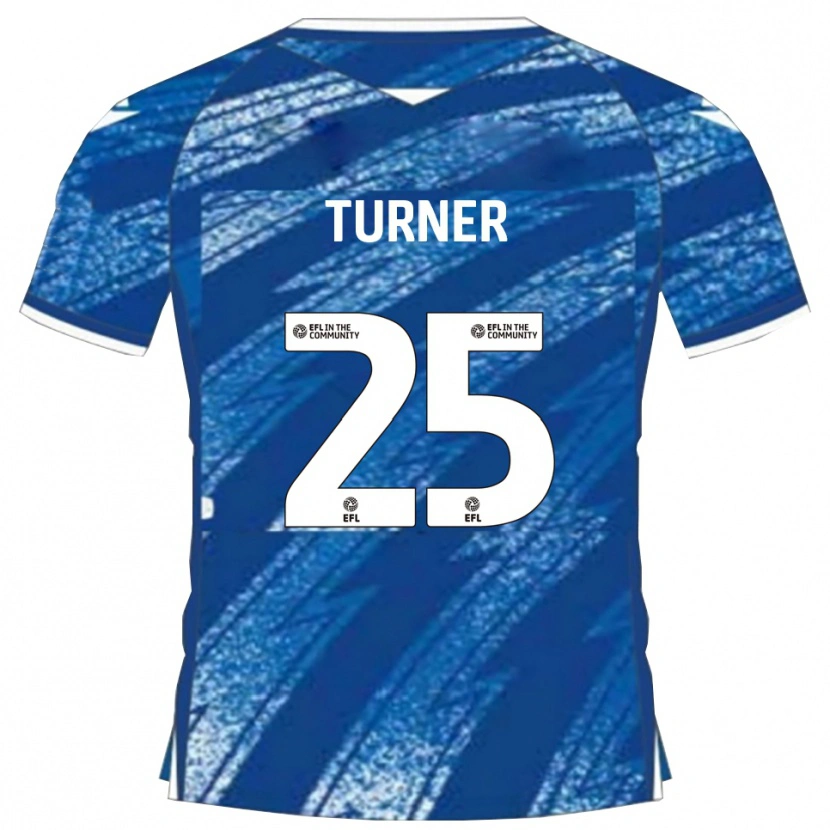 Danxen Criança Camisola Jake Turner #25 Azul Branco Principal 2025/26 Camisa