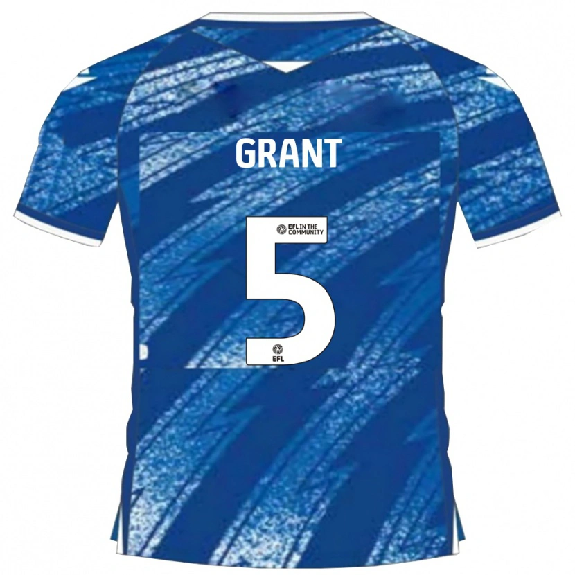 Danxen Criança Camisola Nayan Grant #5 Azul Branco Principal 2025/26 Camisa