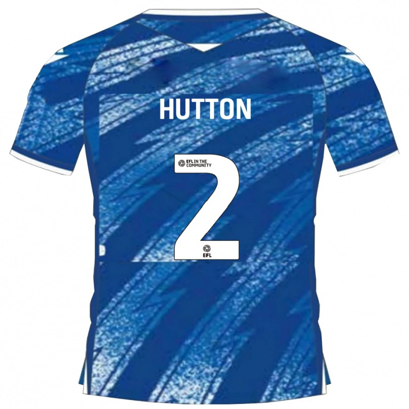 Danxen Criança Camisola Remeao Hutton #2 Azul Branco Principal 2025/26 Camisa