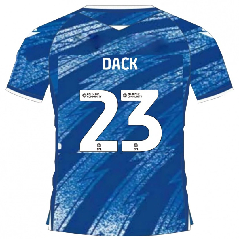 Danxen Criança Camisola Bradley Dack #23 Azul Branco Principal 2025/26 Camisa