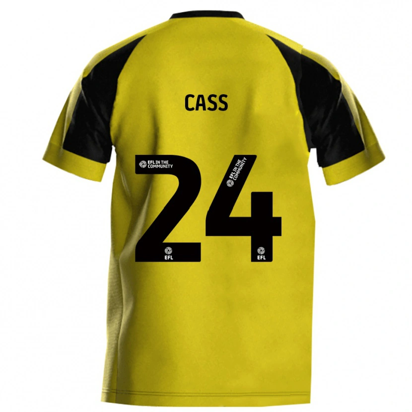 Danxen Criança Camisola Lewis Cass #24 Amarelo Cinza Principal 2025/26 Camisa