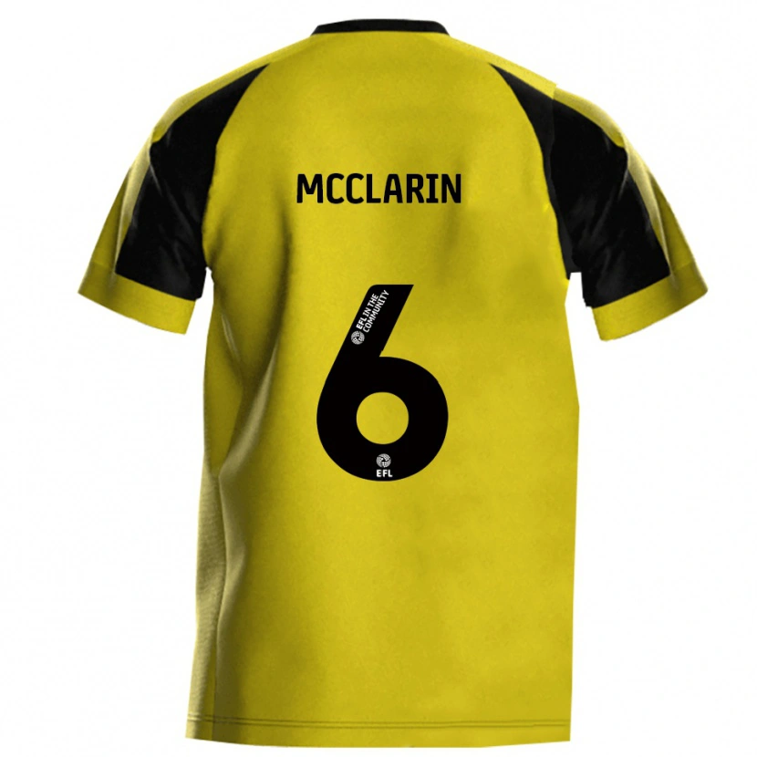 Danxen Criança Camisola Jack Mcclarin #6 Amarelo Cinza Principal 2025/26 Camisa