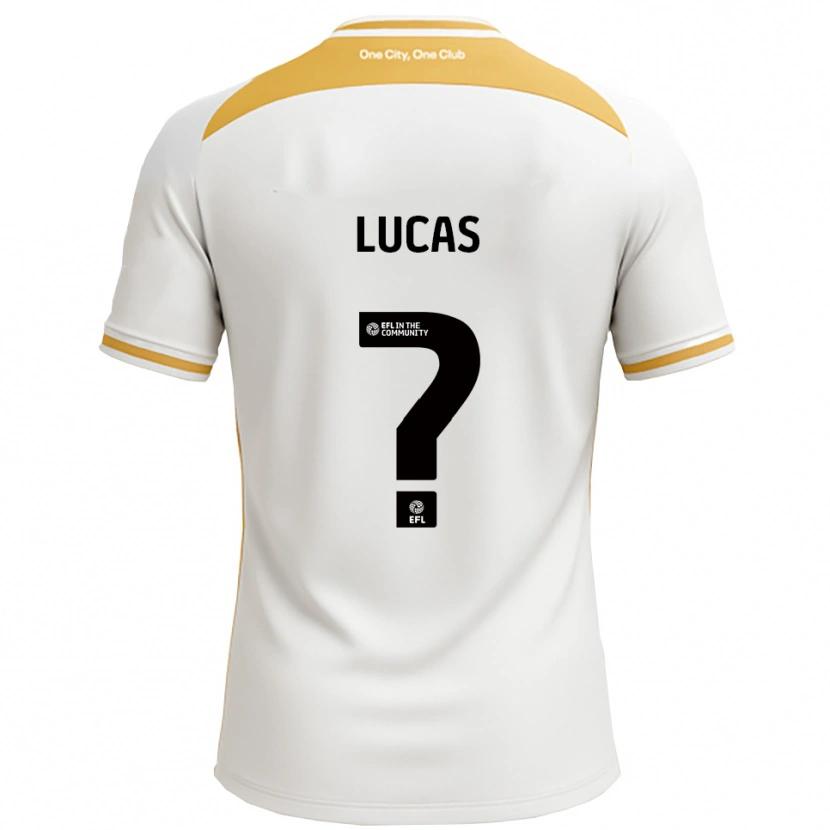 Danxen Criança Camisola Dani Lucas #0 Branco Dourado Principal 2025/26 Camisa