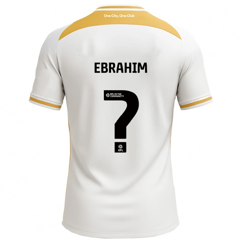 Danxen Criança Camisola Erin Ebrahim #0 Branco Dourado Principal 2025/26 Camisa
