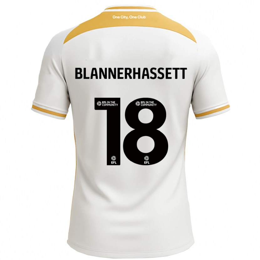 Danxen Criança Camisola Tommy Blannerhassett #18 Branco Dourado Principal 2025/26 Camisa
