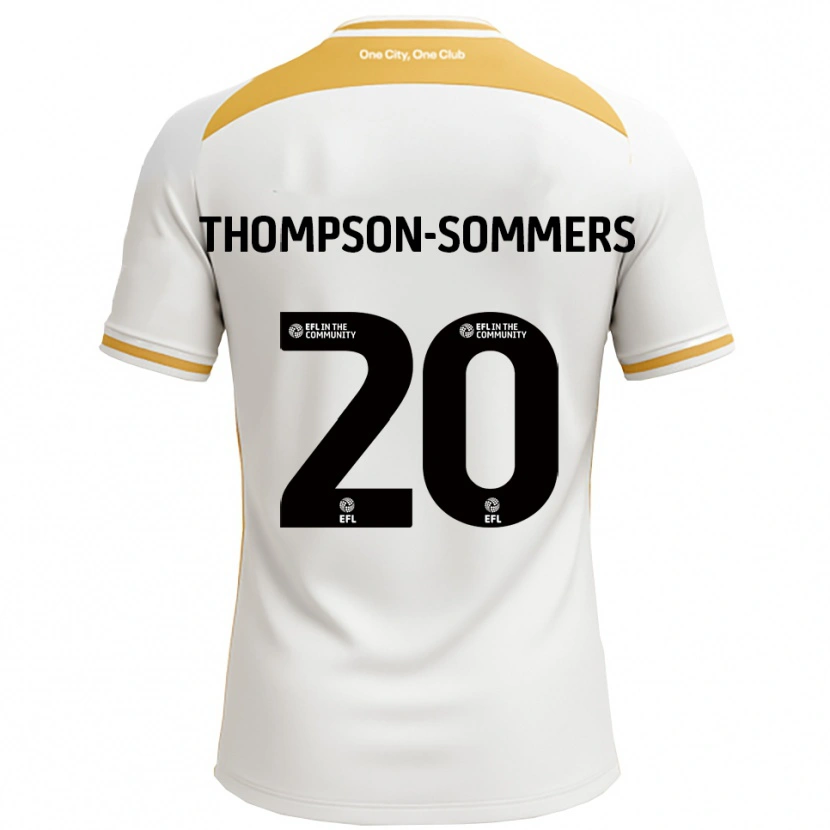 Danxen Criança Camisola Kane Thompson-Sommers #20 Branco Dourado Principal 2025/26 Camisa