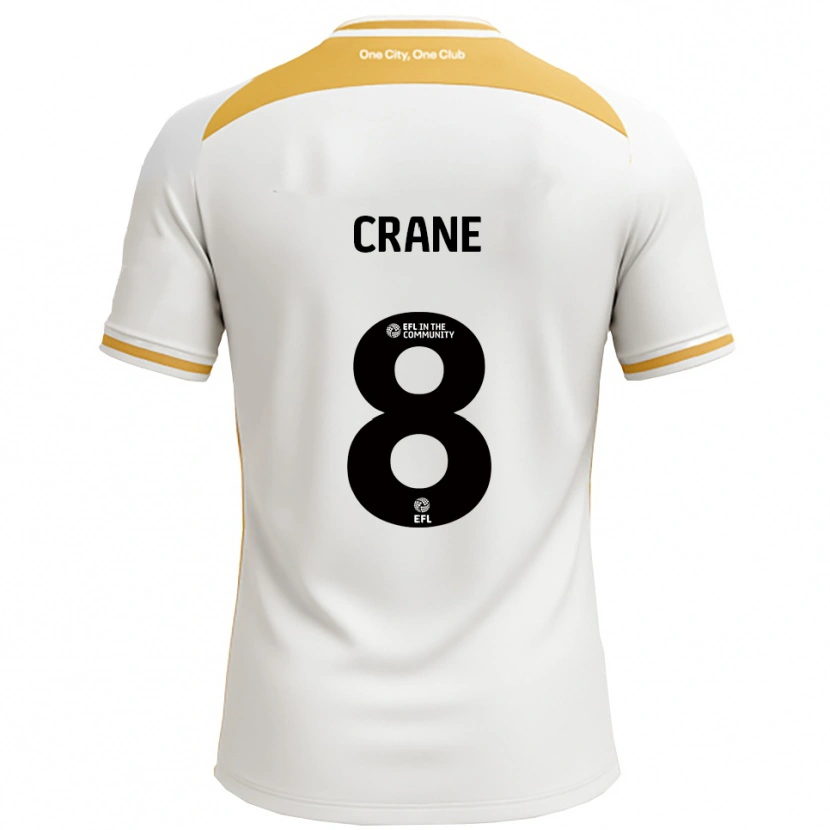 Danxen Criança Camisola Max Crane #8 Branco Dourado Principal 2025/26 Camisa