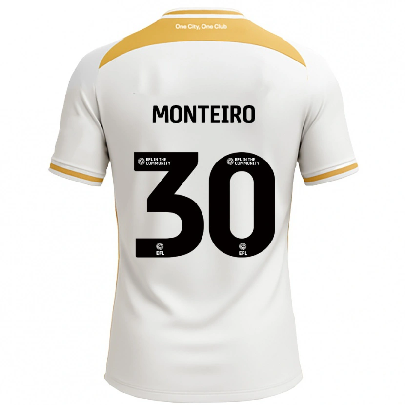 Danxen Criança Camisola Jesse Da Costa Monteiro #30 Branco Dourado Principal 2025/26 Camisa