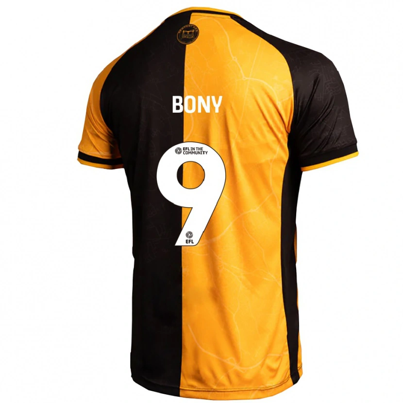 Danxen Criança Camisola Orphee Bony #9 Amarelo Preto Principal 2025/26 Camisa