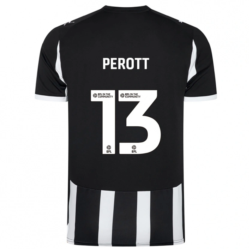 Danxen Criança Camisola Milai Perott #13 Preto Branco Principal 2025/26 Camisa