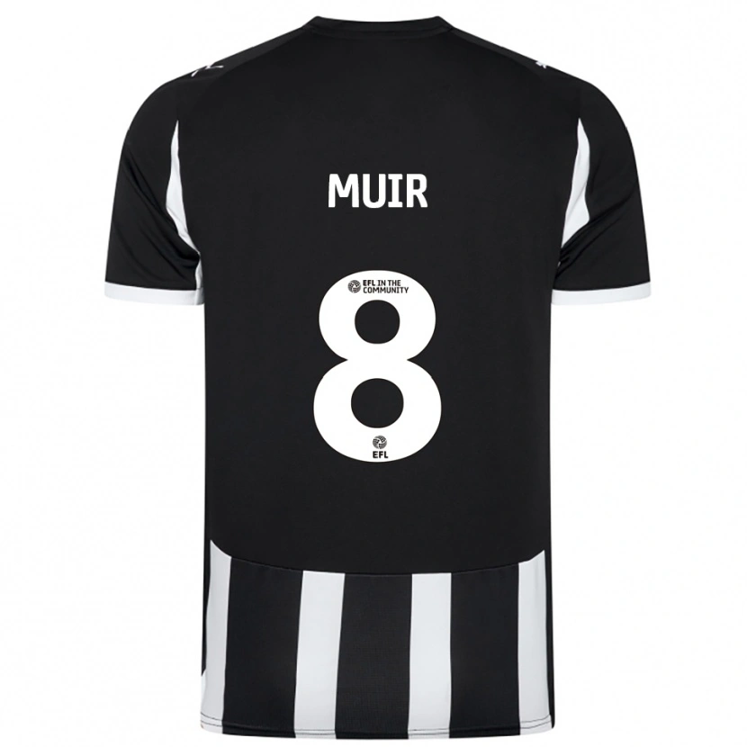 Danxen Criança Camisola Kameron Muir #8 Preto Branco Principal 2025/26 Camisa