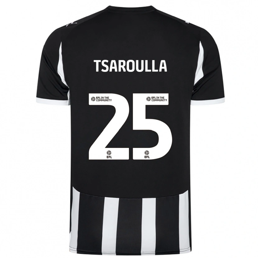 Danxen Criança Camisola Nick Tsaroulla #25 Preto Branco Principal 2025/26 Camisa