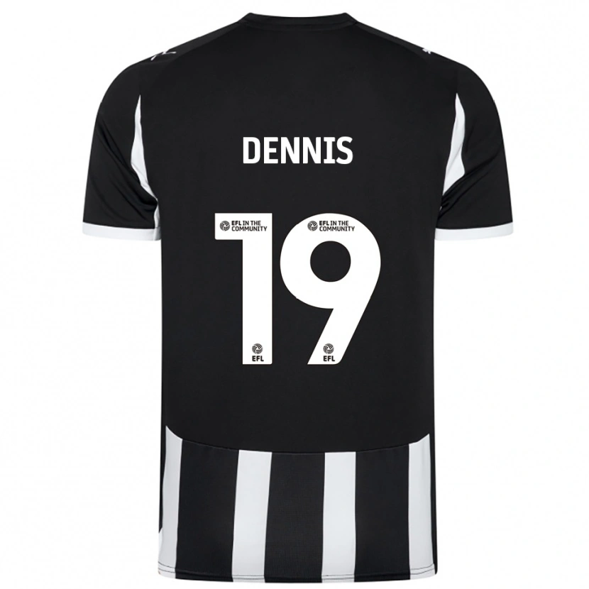 Danxen Criança Camisola Matthew Dennis #19 Preto Branco Principal 2025/26 Camisa