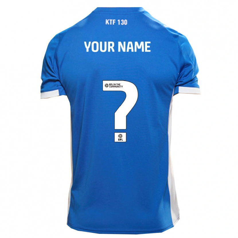 Danxen Criança Camisola Seu Nome #0 Azul Branco Principal 2025/26 Camisa