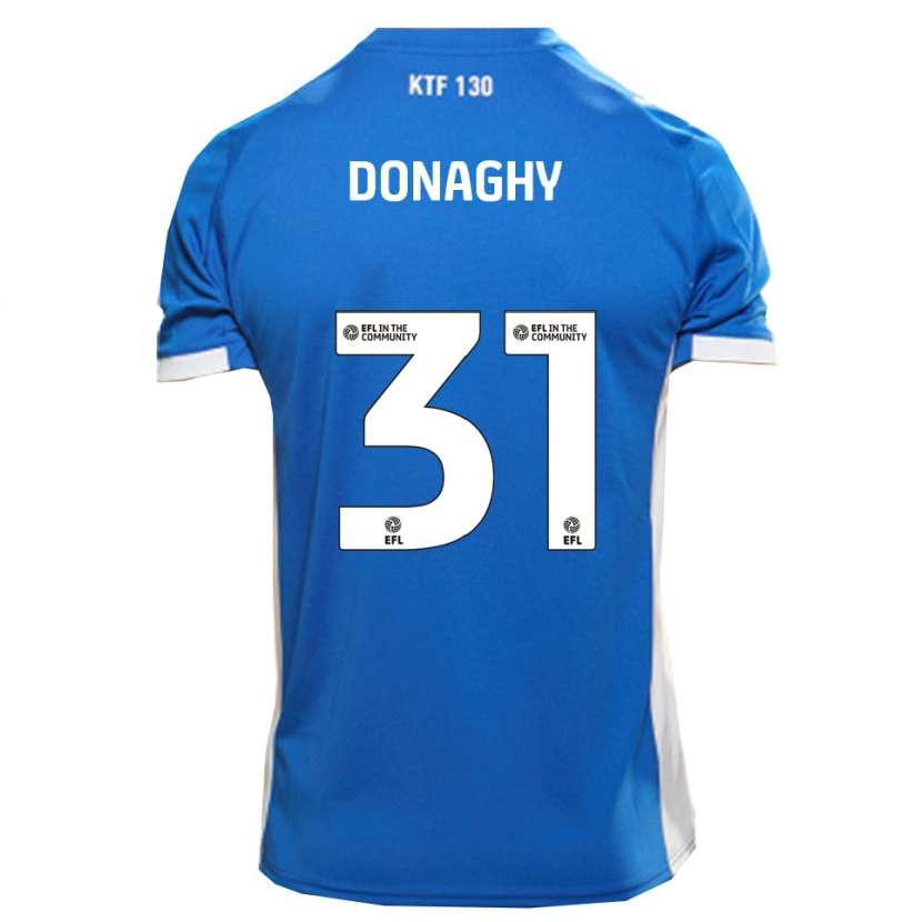 Danxen Criança Camisola Tom Donaghy #31 Azul Branco Principal 2025/26 Camisa