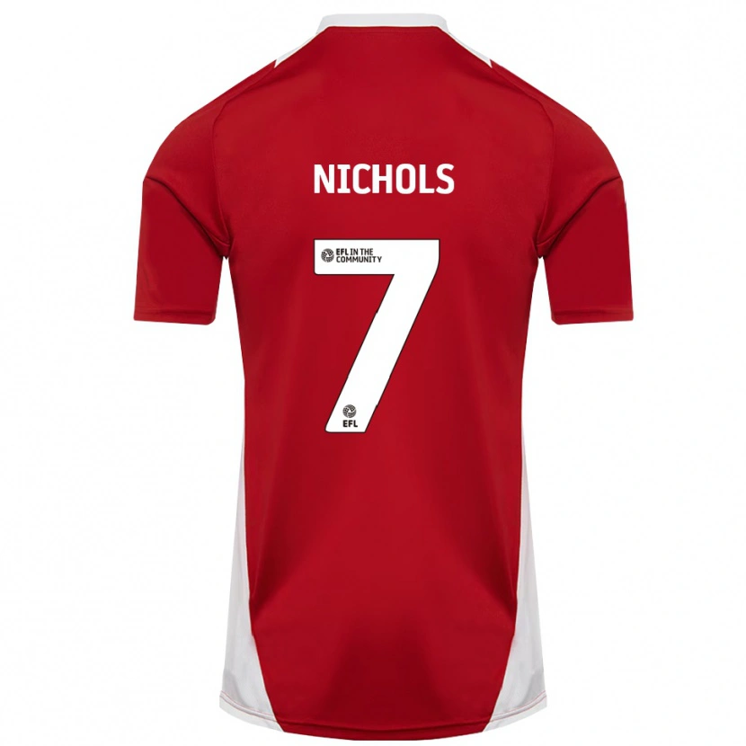 Danxen Criança Camisola Tom Nichols #7 Vermelho Branco Dourado Principal 2025/26 Camisa