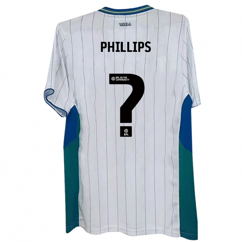 Danxen Criança Camisola Ruby Phillips #0 Branco Verde Azul Principal 2025/26 Camisa