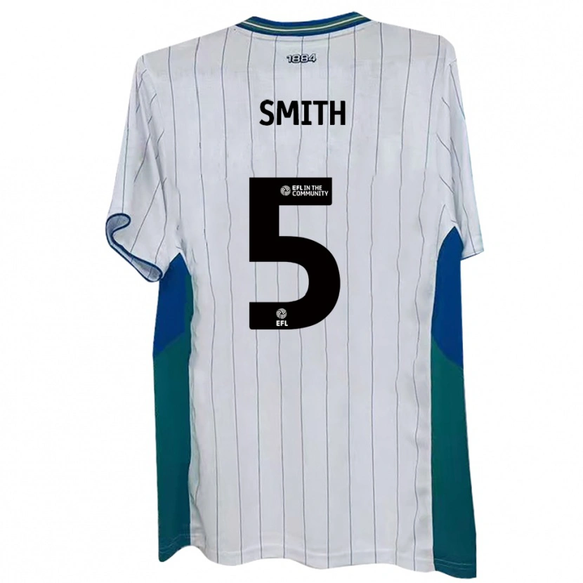 Danxen Criança Camisola Nathan Smith #5 Branco Verde Azul Principal 2025/26 Camisa